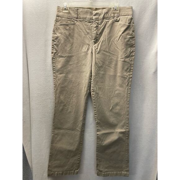 Gloria Vanderbilt khaki stretch pants‎ size 10 womens - Picture 1 of 5